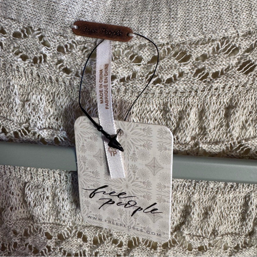 NWT - Free People Cardigan Wild Roses‎ Grey Size XS - Picture 6 of 10